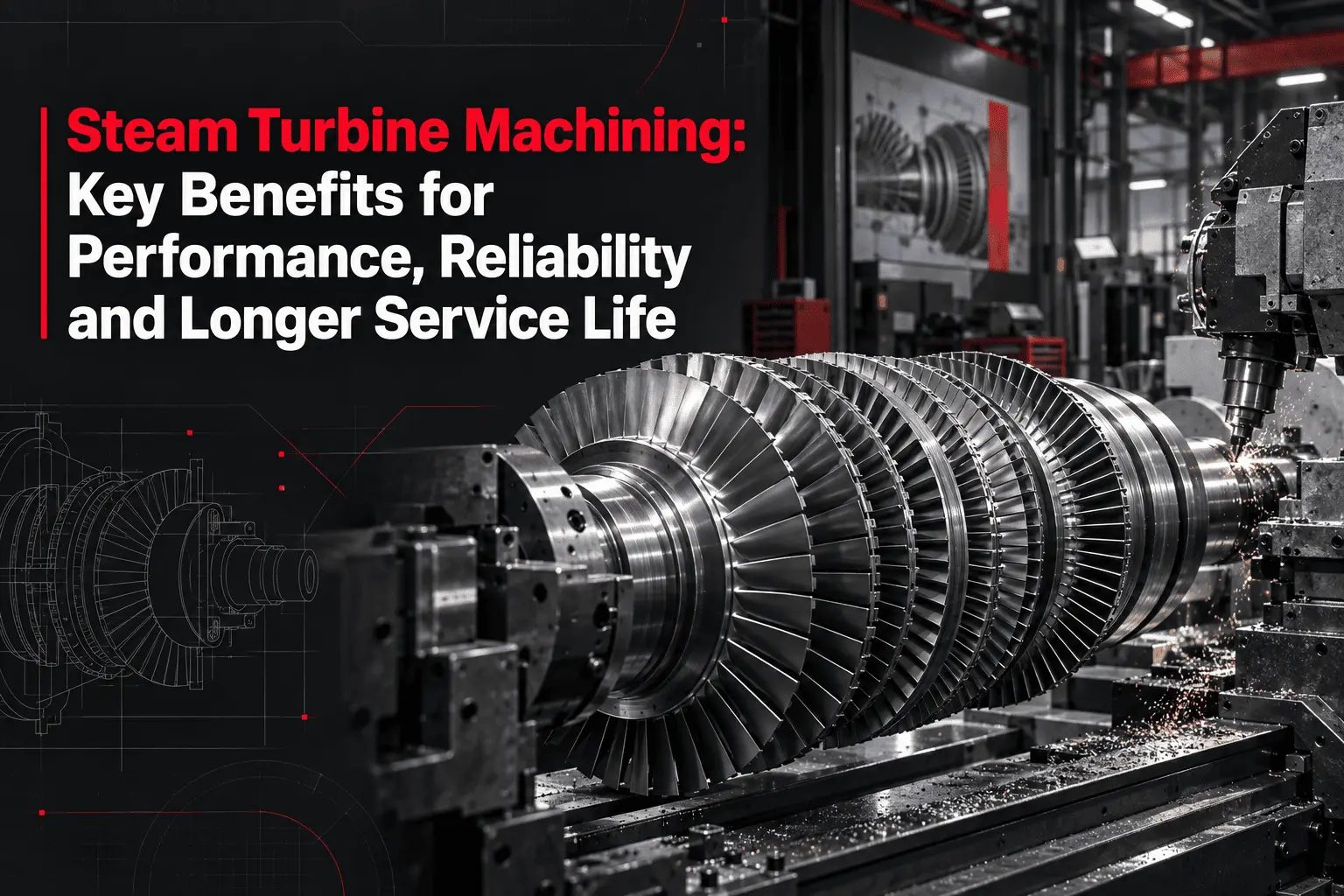 Steam Turbine Machining: Key Benefits for Performance, Reliability and Longer Service Life